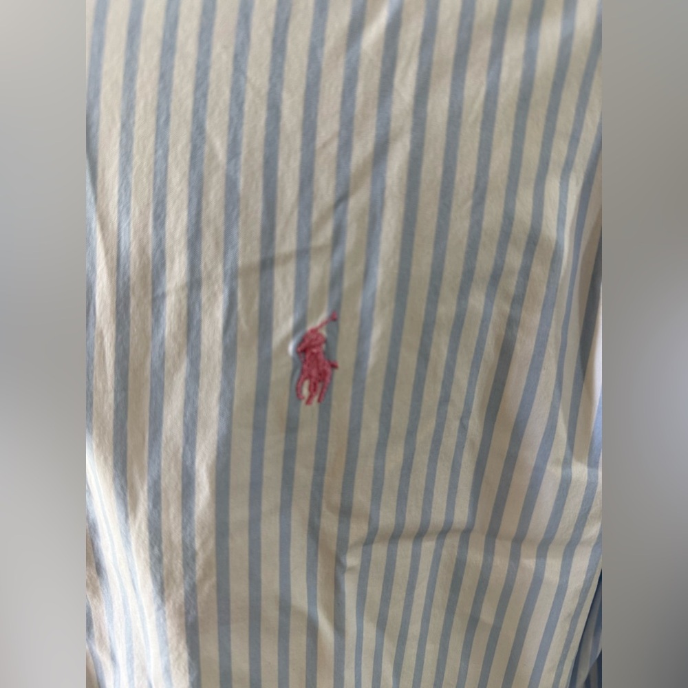 Ralph Lauren Striped Blue and White Shirt - Picture 4 of 5